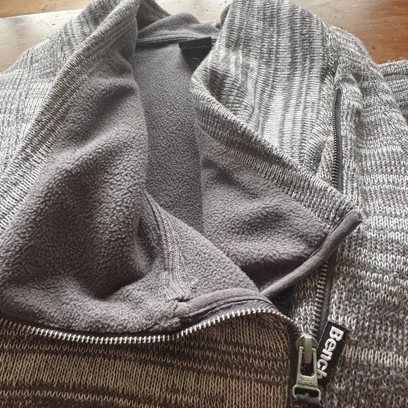 Bench Charcoal Patterned Zip-Up Jacket - Picture 5 of 12